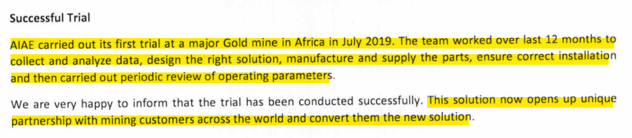 Completion of successful trials