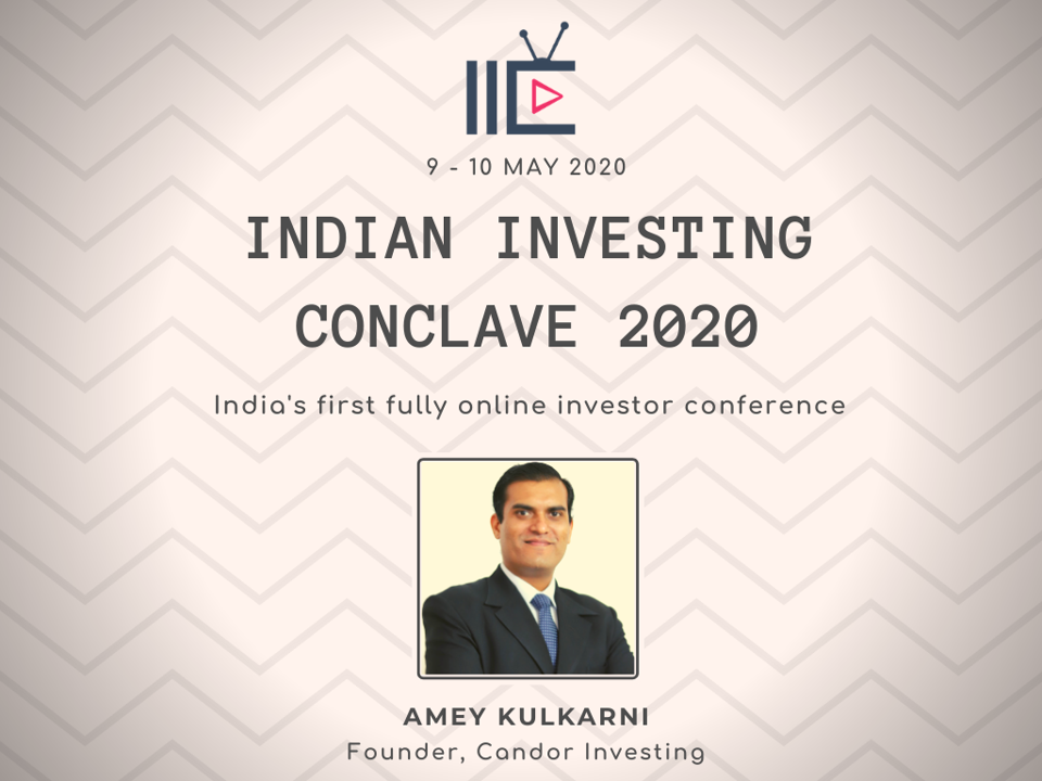 Amey Kulkarni presents his investing idea at the India Investing Conclave 2020
